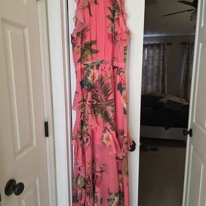 Alex Marie Pink Floral Maxi Dress